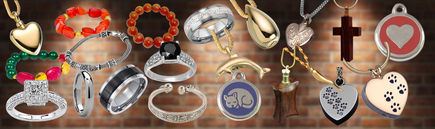 Cremation jewellery